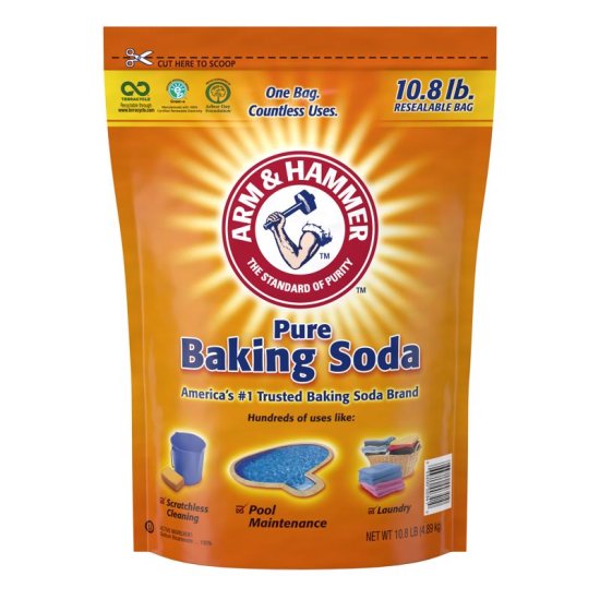 (image for) Arm & Hammer No Scent Organic Baking Soda Cleaner Powder 10.8 lb