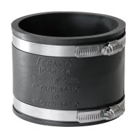 (image for) Schedule 40 4 in. Hub x 4 in. Dia. Hub PVC Flexible Coupl