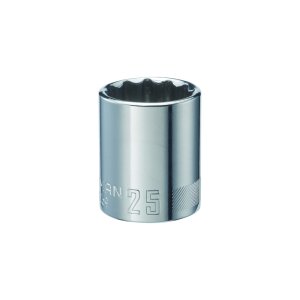 (image for) 25 mm x 1/2 in. drive Metric 12 Point Standard Socket 1 pc.