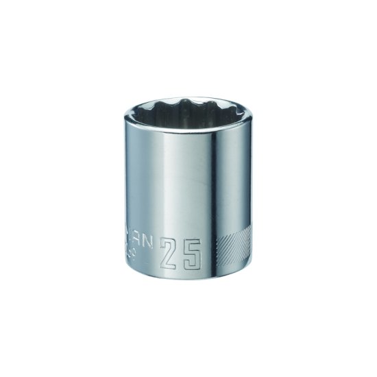 (image for) 25 mm x 1/2 in. drive Metric 12 Point Standard Socket 1 pc.