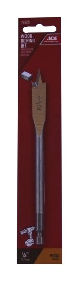 (image for) 1/2 in. x 6 in. L Steel Wood Boring Bit 1 pc.