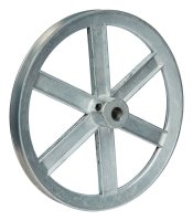 (image for) 8 in. Dia. Zinc Single V Grooved Pulley