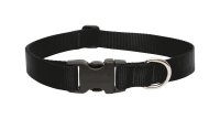 (image for) Lupine Pet Basic Solids Black Black Nylon Dog Adjustable Collar