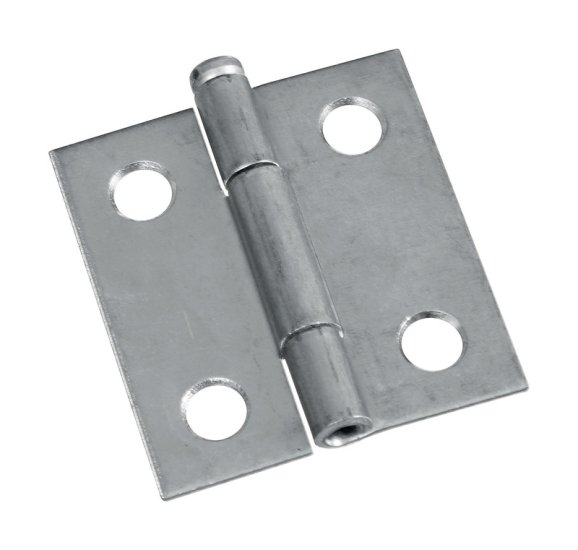 (image for) National Hardware 1-1/2 in. L Zinc-Plated Door Hinge 1 pk