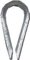 (image for) Galvanized Zinc Wire Rope Thimble 3/8 in. L