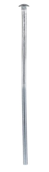 (image for) 3/8 in. Dia. x 12 in. L Zinc-Plated Steel Carriage Bolt
