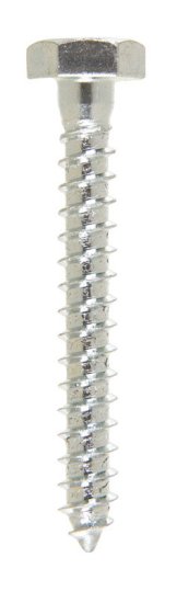 (image for) 1/4 in. x 2 in. L Hex Zinc-Plated Steel Lag Screw 100 pk