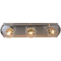 (image for) Beveled 18 in. Edge Vanity Lighting Brushed Nickel 3-Bulb