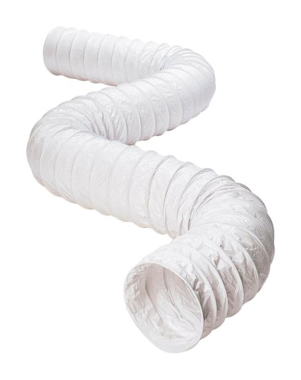 (image for) 600 in. L x 3 in. Dia. White Vinyl Vent Hose
