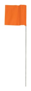 (image for) 21 in. Orange Marking Flags Polyvinyl 100 pk