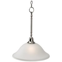 (image for) 1-Light 15 in. Pendant in Fixture Brushed Nickel Uses O
