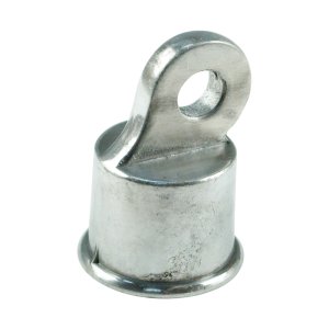 (image for) 2.44 in. L Steel Chain Link Rail End Cap 1 pk