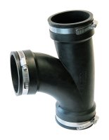 (image for) Schedule 40 3 in. Hub x 3 in. Dia. Hub PVC Tee