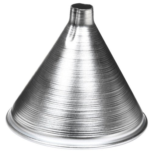 (image for) HIC Silver 4 in. H Aluminum 8 oz. Funnel