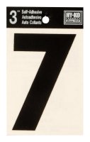 (image for) 3 in. Black Vinyl Self-Adhesive Number 7 1 pc.