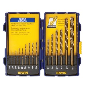 (image for) Irwin Cobalt Steel Drill Bit Set 15 pc