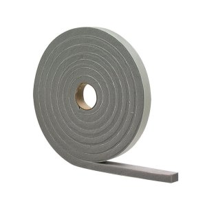 (image for) Gray Foam Weather Stripping Tape For Windows 10 ft. L x 1/2