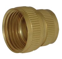 (image for) Brass 3/4 in. Dia. x 3/4 in. Dia. Hose Adapter Yellow 1 pk