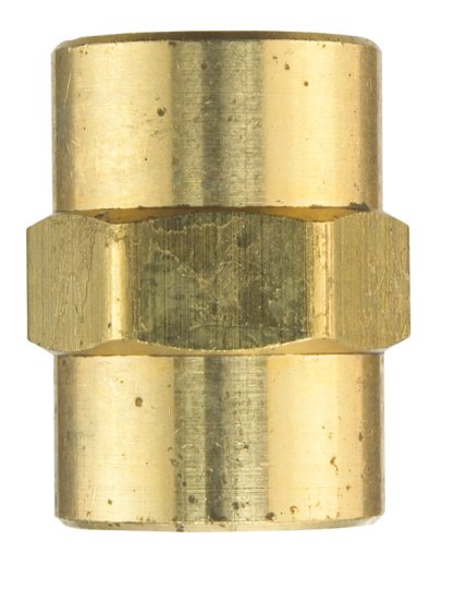 (image for) 3/8 in. FPT x 3/8 in. Dia. FPT Brass Coupling