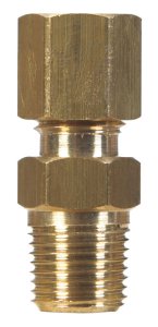 (image for) 1/4 in. Compression x 1/4 in. Dia. Compression Brass Connect
