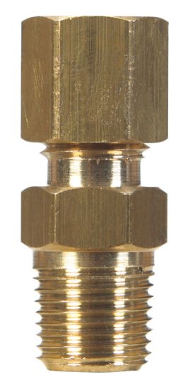 (image for) 1/4 in. Compression x 1/4 in. Dia. Compression Brass Connect