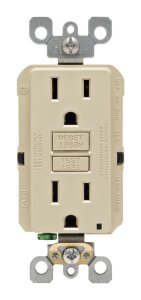 (image for) GFCI 15 Amp 120-Volt Ivory