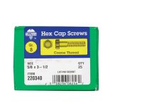 (image for) 5/8 in. Dia. x 3-1/2 in. L Heat Treated Steel Hex Head C