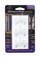 (image for) Self Stick Adhesive All Purpose Hanger 2 lb. 6 pk M
