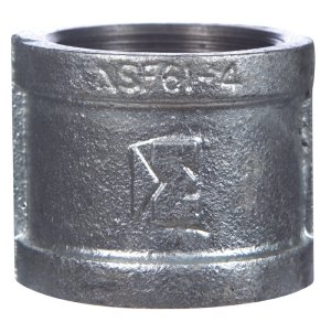 (image for) 1 in. FPT x 1 in. Dia. FPT Galvanized Malleable Iron