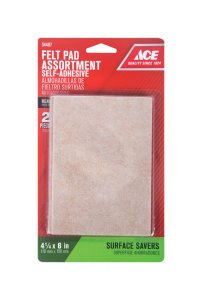 (image for) Felt Self Adhesive Blanket Brown Rectangle 4-1/4 in. W x 6 i