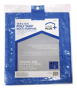 (image for) 10 ft. W x 12 ft. L Light Duty Polyethylene Tarp Blue