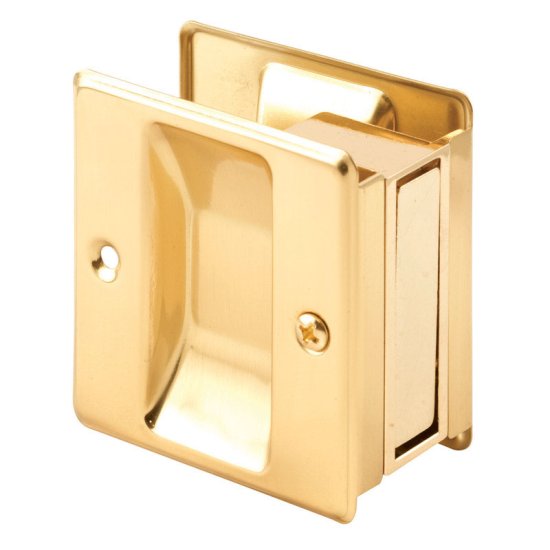 (image for) 2.5 in. L Polished Gold Brass Combination Pull