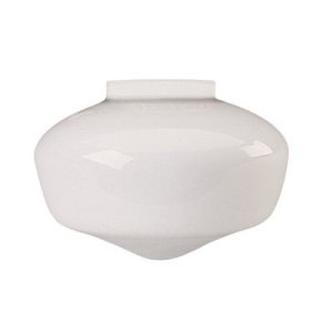 (image for) SCHOOLHOUSE BALL GLOBE CEILING FIXTURE REPLACEMENT GLASS, MILKY