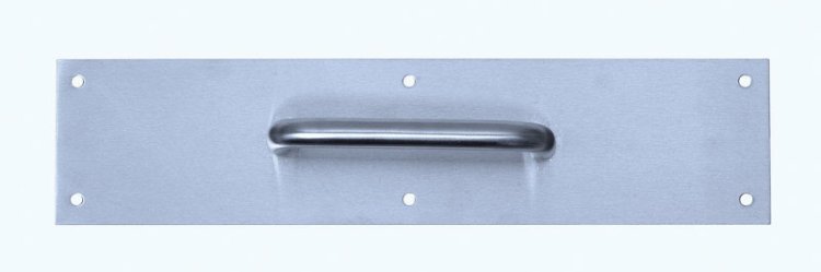 (image for) 15 in. L Satin Stainless Steel Silver Stainless Steel Pull Plate