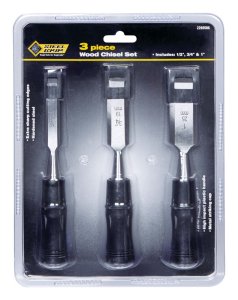(image for) Wood Chisel Set Black 3 pk