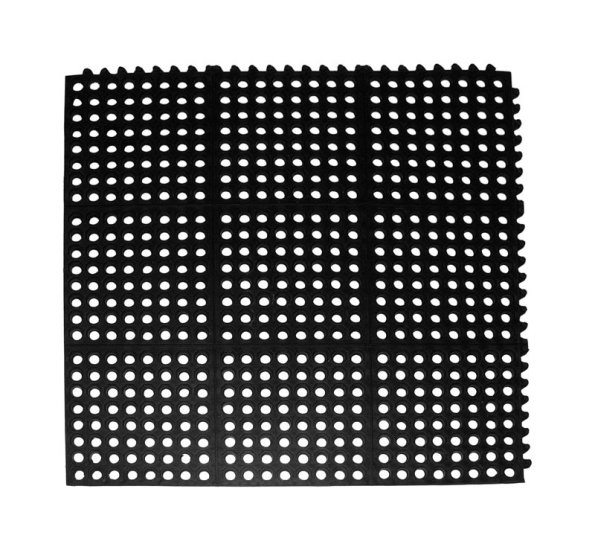 (image for) Element Black Rubber Nonslip Anti Fatigue Mat 36 in. L