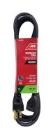 (image for) Ace Indoor 6 ft. L Black Extension Cord 16/3 SJO