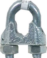 (image for) Chain Galvanized Malleable Iron Wire Rope Clip 2-1/2 in