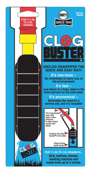 (image for) ClogBuster Drain Unclogger 1.5 in. to 3 in. Pipe