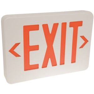 (image for) 2.5-Watt White Integrated LED Exit Sign