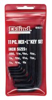(image for) Hex-L .050" to 3/8" SAE Short Arm Hex L-Key Set Mult