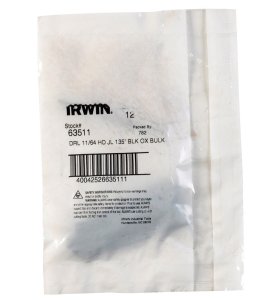 (image for) 11/64 in. x 3-1/4 in. L High Speed Steel Drill Bit 1 pc.