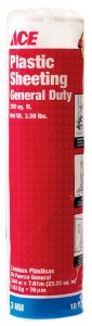 (image for) Plastic Sheeting 3 mil x 10 ft. W x 25 ft. L Polyethylene Cl