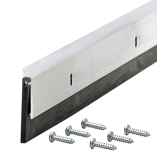 (image for) Silver Aluminum Door Sweep For Commerical 3 ft. L x 2 in.