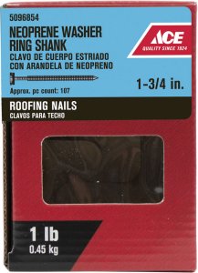 (image for) 1-3/4 in. Roofing Galvanized Steel Nail Round 1 lb.