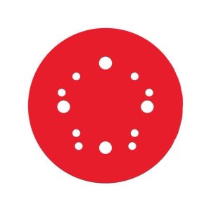 (image for) 5 in. Ceramic Blend Hook and Lock Sanding Disc 120 Grit Medium 50 pk