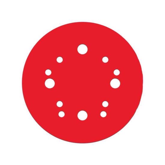 (image for) 5 in. Ceramic Blend Hook and Lock Sanding Disc 120 Grit Medium 50 pk