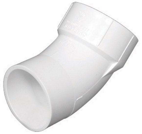 (image for) Schedule 40 4 in. Hub x 4 in. Dia. Spigot PVC Str