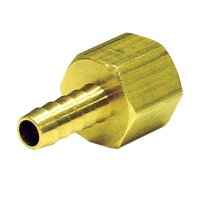 (image for) Brass 3/8 in. Dia. x 1/2 in. Dia. Adapter Yellow 1 pk