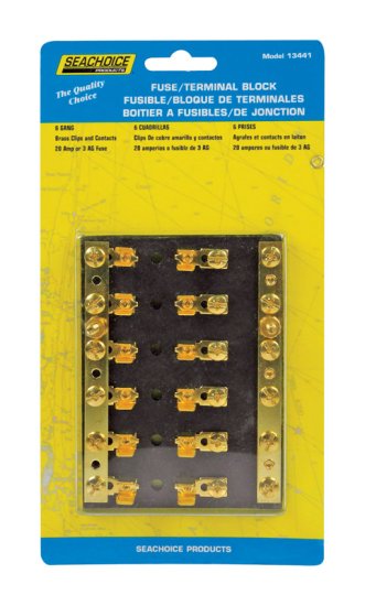 (image for) Fuse/Terminal Block Brass